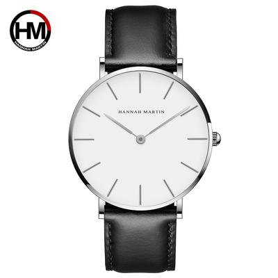 Japanese Movement Waterproof Simple Belt Watch New Watch Men's Thin Cross-border Men's Belt Quartz Watch