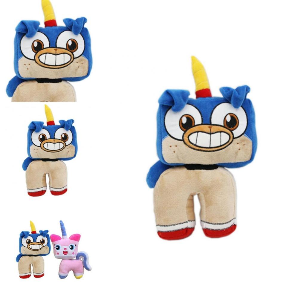 Perfect Gift For Children 11.8in Cartoon Unikitty Plush Toy Unicorn Cat Dog