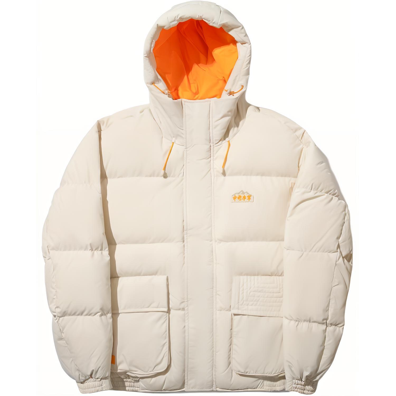 

Li Ning Спортивная Повседневная Удобная Пуховая Куртка Унисекс Верхняя Одежда Овсяно-Серый AYMU549-2 M