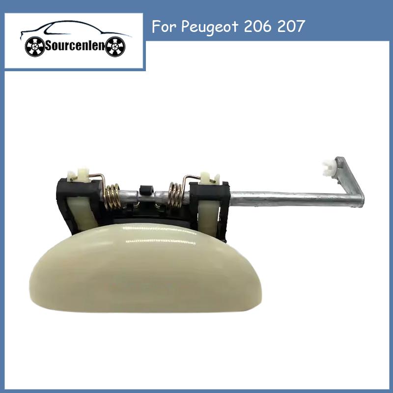 Brand New Car Exterior Door Handle For Peugeot 206 207 Unpainted Front Rear Left Right