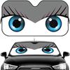 Cute Girl Car Eyes Sun Visor Car Windshield Sun Shade  Front Window Sunshade UV Block Heat Insulation Cover Parasol