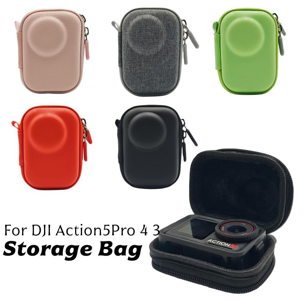 Body Bag For DJI Action 5Pro 4 3 Mini Color PU Storage Case Portable Bag Travel Carrying Box For DJI Osmo Action Camera