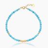 [Own] 14K Italian Cut Ball Turquoise Bracelet