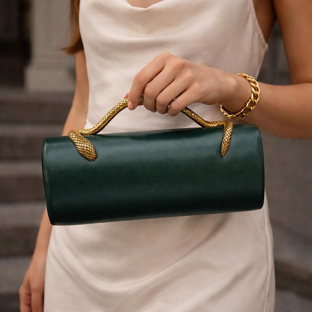 Fashionable Clutch Bag for Women Vintage Style Crossbody Shoulder Evening Party Handbag