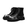 New niche trend flame boots trendy men ins Martin shoes men's thick-soled high-top short boots 9519-R