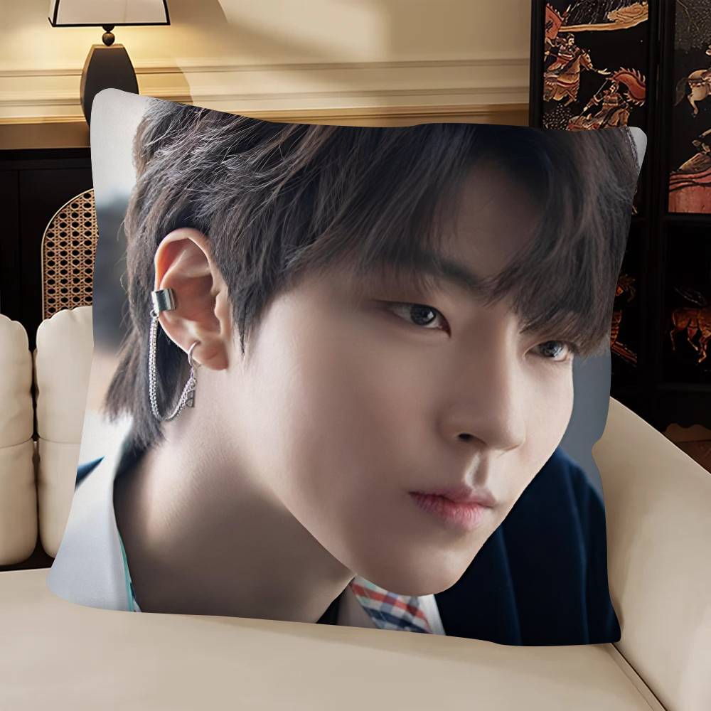 Korean Actor HHwang Inyoup Pillow Case Fashion Square Pillowcase Bedroom Sofa Room Ins Decoration Leisure