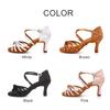 Women Ladies Latin Shoes High Heels Salsa Rumba Waltz Prom Ballroom Dance Sandals Defferent Heels