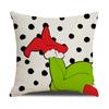 New Linen Christmas Cushion Covers Grinch Printed Cushion Covers Home Decoration Cushion Covers