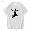 Camiseta Zorba danza griega el Grecia regalo OPA vintage Top Lavado Para Uso Diario Cómodo Versátil gráfico Ligeramente