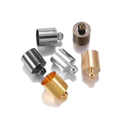 50 teile/los Endspitze Kappe Fit Für 3 4 5 6 7 8 9 10mm Quaste Leder Schnur Ende crimp Kappe Perlen Kappen Für DIY Schmuck Machen Liefert