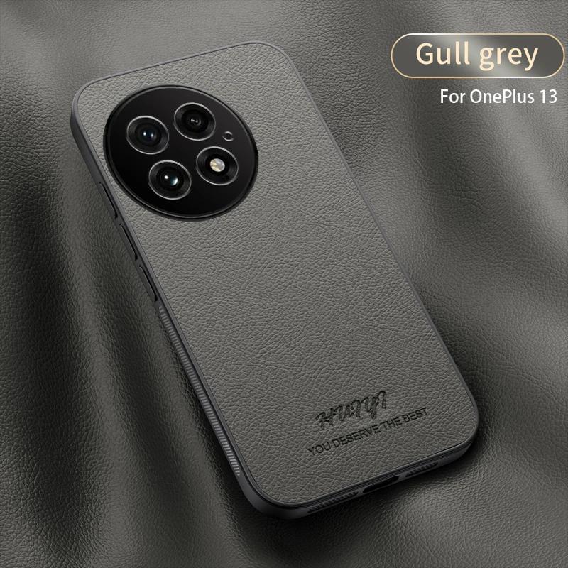 Luxury Business Leather Soft Frame Magnetic Cover For OnePlus 13 One Plus 13 5G Phone Cases Capa