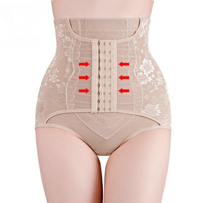 2-in-1-Unterwäsche zur Körperformung der Taille, Hüfte und Bauch, nahtlose Körperformungskleidung, hohe Taille, postpartale Schlankheitsslips