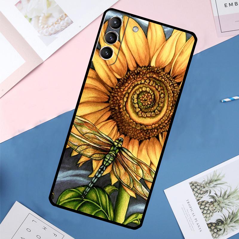 Luxuslibellen-Hülle für Samsung Galaxy S24 Ultra S20 S21 S22 S23 S25 Ultra S9 S10 Plus S25 FE Rückabdeckung
