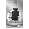 Ergonomic Office Chair, Mesh Office Chair with High Backrest, Swivel Desk Chair with Adjustable Lumbar Support, Home Computer Gaming Chair