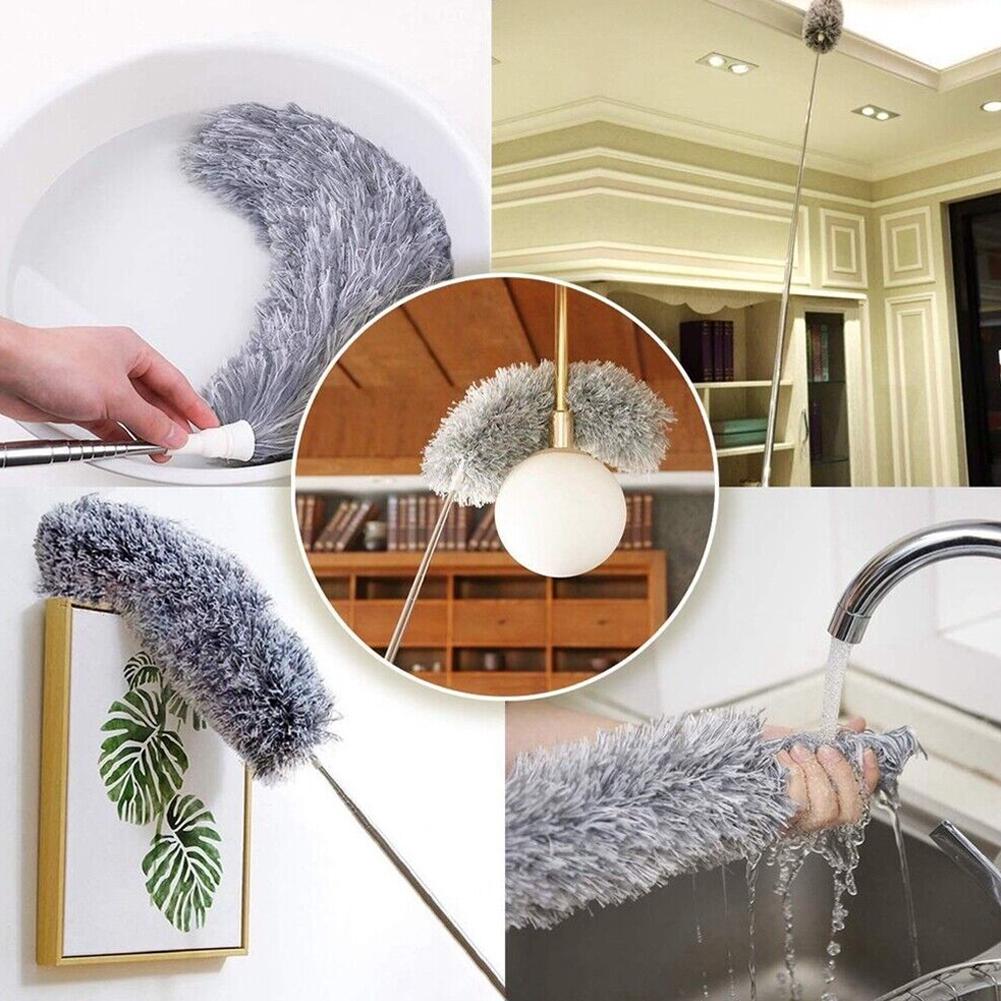 Microfiber Duster 2.8M Extendable Duster Cleaner Brush Tools Home Removal Dust Ceiling Cleaning Lamp Telescopic Dusters V2J7