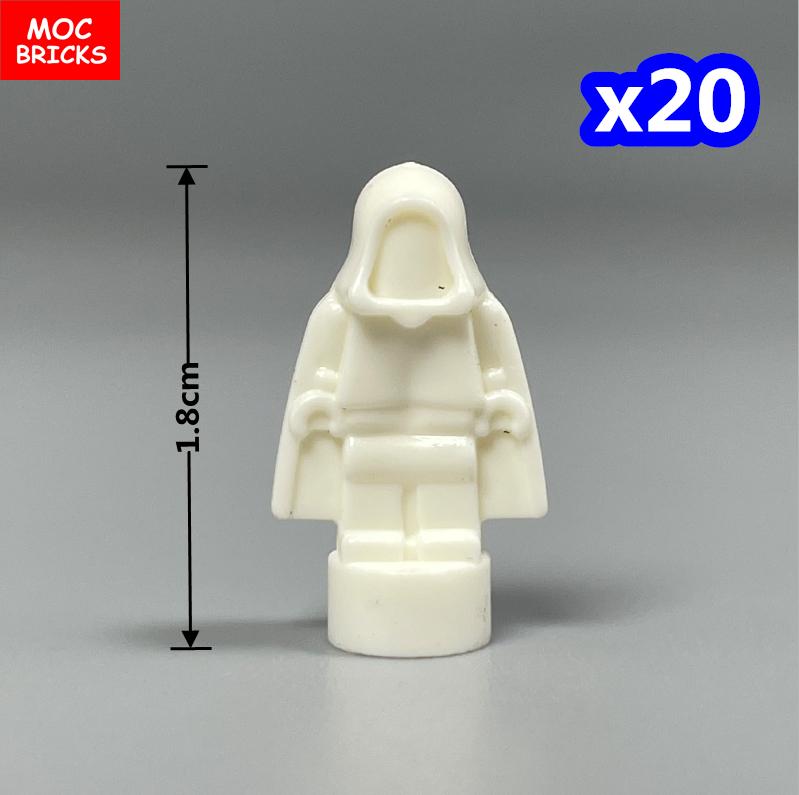 Non-Toxic Moc Bricks Window Fence Arch White Winter Snow Horse Figure City Architectural Church Accessories Children Christmas Toys