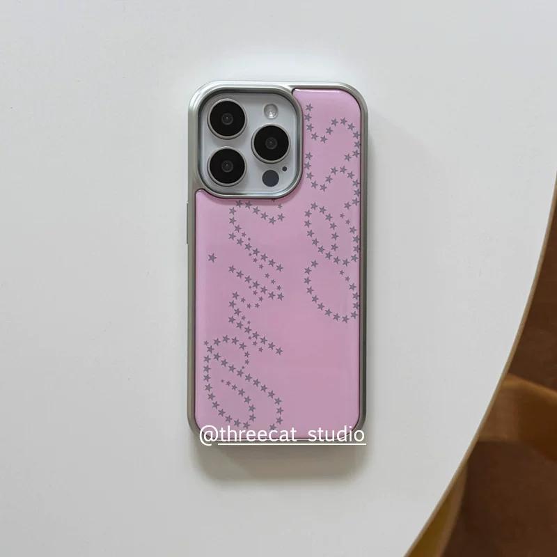 

Minimalist And Personalized Letter Stars Princess Phone Case for iPhone 17AIR 16 15 14 13 12 11 PRO MAX PLUS Y2K Drop Glue Cover iPhone 15