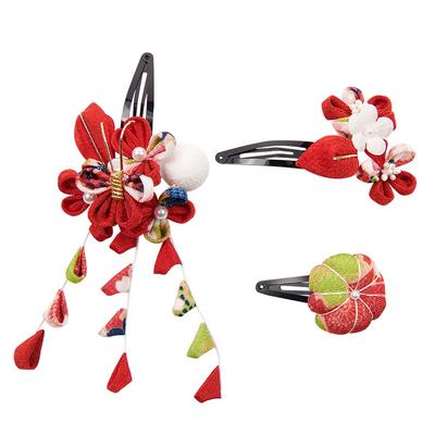 OTAKUMARKET Hair Ornaments for and with Perfect for Graduations and for Girls Ages 3 To 5 4 Colors A Shichi-Go-San Coming-of-Age Ceremonies, Furisode,