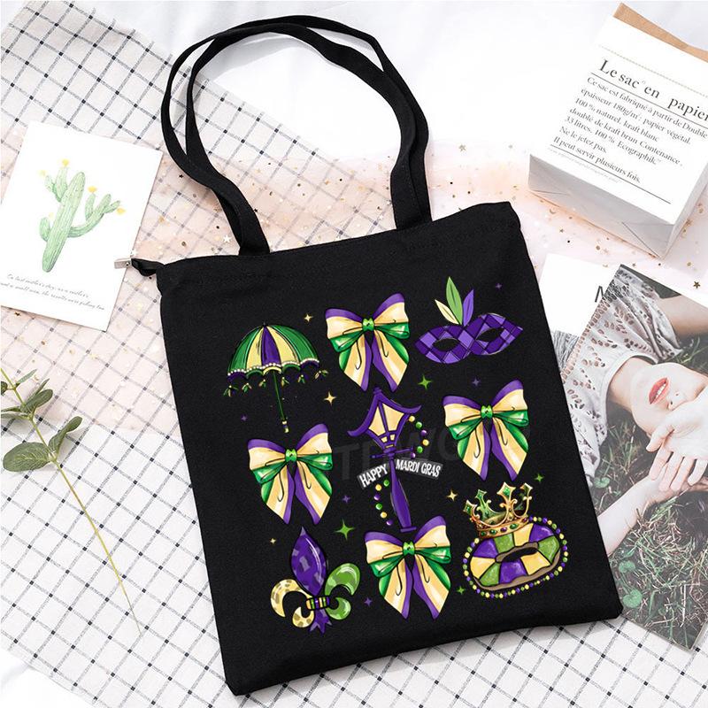 

Carnival print ins student tutoring bag large capacity shoulder messenger bag portable convenience tote bag No specification