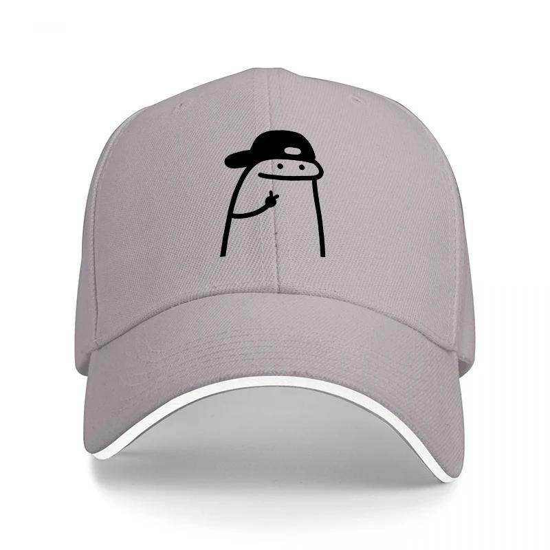 Czarna czapka z daszkiem z minimalistycznym robotem, haftowane logo z przodu, styl casual streetwear, regulowane dopasowanie dla dorosłych