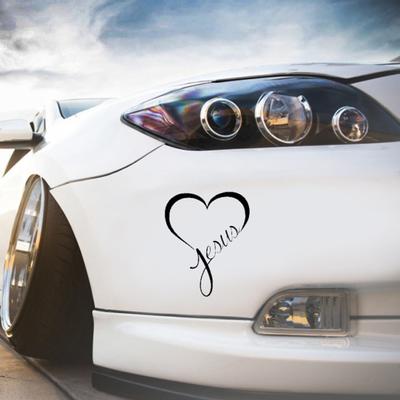 Adesivo decorativo per decalcomanie riflettenti per finestrino del paraurti del corpo dell'auto riflettente del cuore di Jesue