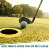 4 Pcs Golf Putting Ring Silicone Golf Hole Cup Ring All-Direction Practice Putting Green Ramp Ring for Home Backyard Course Golf Training