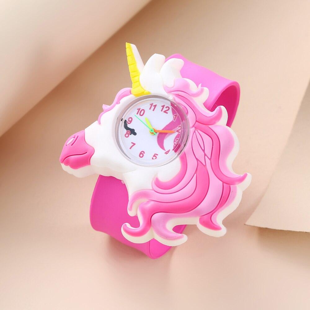 3D Cartoon Kids Clock Astronaut Poultry Fruit Flowers Children Quartz Rainbow Love Birthday Cake Gift Baby Toy Watch