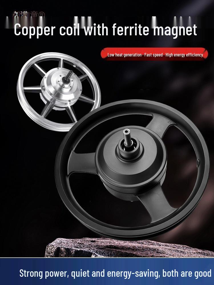 14-inch High-Power Electric Vehicle Motor 36V/48V 350W/400W with Disc Brakes for Front/Rear Drive Wheels