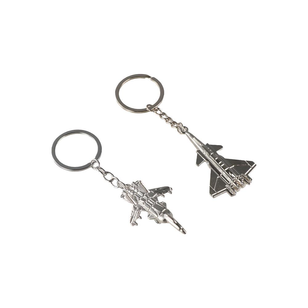 Fighter Jet Plane Car Key Ring Metal Battleplane Keyring Pendant Party Gift Aircraft Key Chain Men