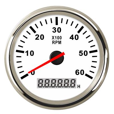 מד מהירות סירה למכונית ימית מד שעות טאצ'ו ​​עם LCD מד שעות 4000/6000/8000 סל"ד המתאים למנועי דיזל ובנזין