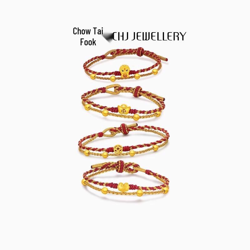 Chao Hong Ji Ruyi Lucky Gold Bracelet