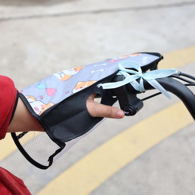 2pcs Summer Motorbike Sunscreen Breathable Gloves Electric Bike PVC Fabric Handlebar Sleeves Motorcycle Accessories