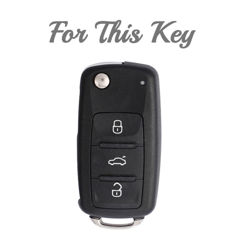 TPU Protector Shell Fob for Volkswagen VW Tiguan Polo Golf MK5 6 Passat Lavida Skoda Octavia Car Smart Key Cover Case Zr9