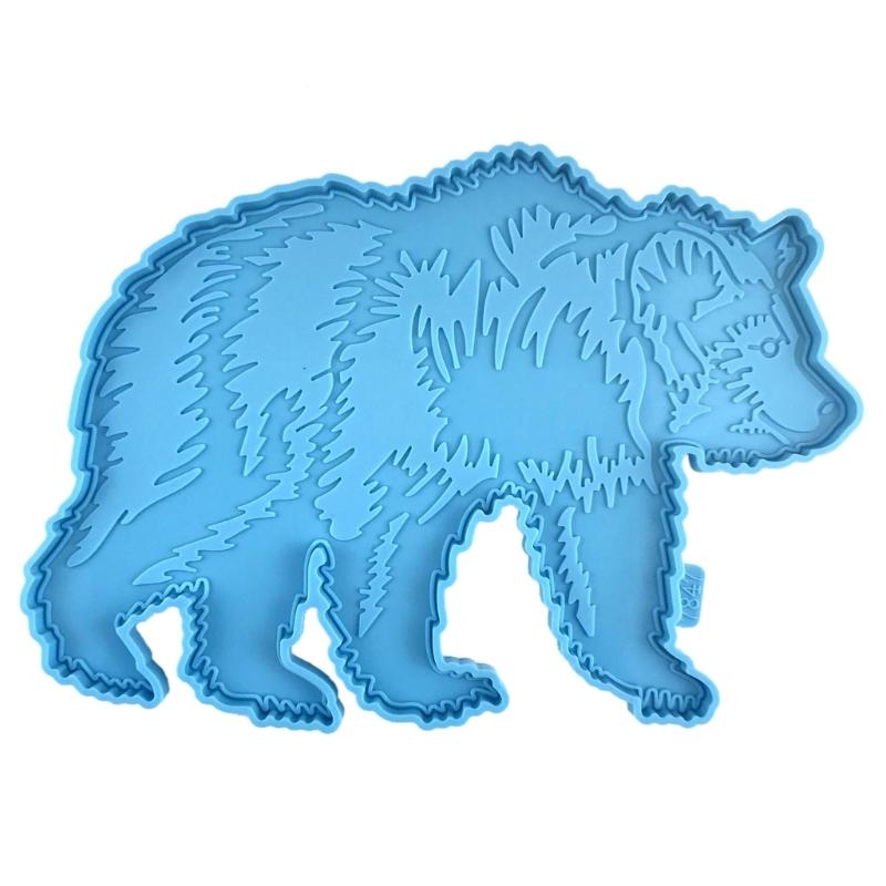 

Large Bear Shaped Resin Moulds Halloween Yard Decorations Bear Silicone Moulds Party Home Wall Ornaments Casting Gadget 1 синій