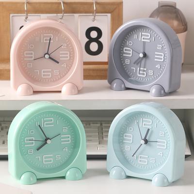 Bedside Alarm Clock Compact Mini Size Silent Operation Battery Powered Illuminated Display