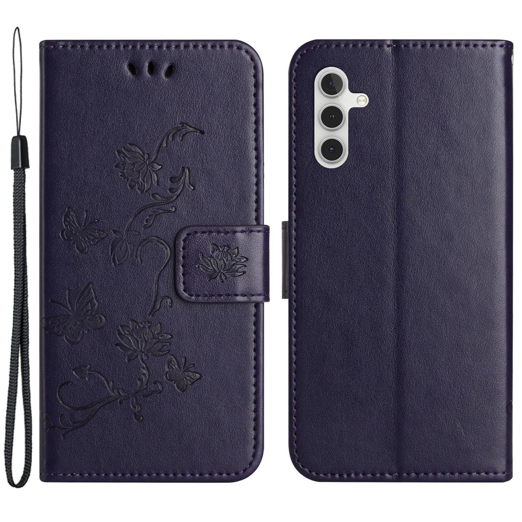 Für Samsung Galaxy M15 5G/F15 5G Flip Wallet Case Schmetterling Blume Leder Handyhülle