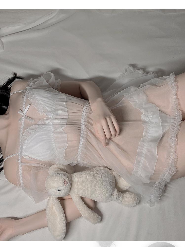 Sexy Lolita Underwear Soft Transparent Sleepwear Cosplay Role Playing Costumes For Sex Game Couple Onlyfans Apparel Erotic Oufit