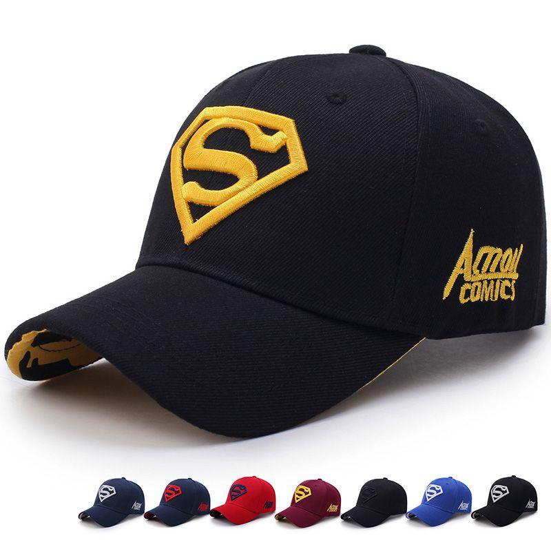 Luxurious Super Hero Cap Superman Snapback Embroidery Hat Unisex Steampunk Design