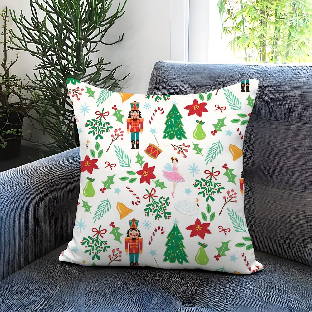

Popular NNutcrackered Cushion Cover Comfortable Reversible Pillow Cover Ideal for Car Sofa Bedroom Beyond 30X30cm