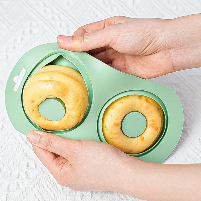 2 Cavity Heart Round Lace Grooved Baking Mousse Cake Pudding Dessert Chocolate French Pastry Silicone Molds