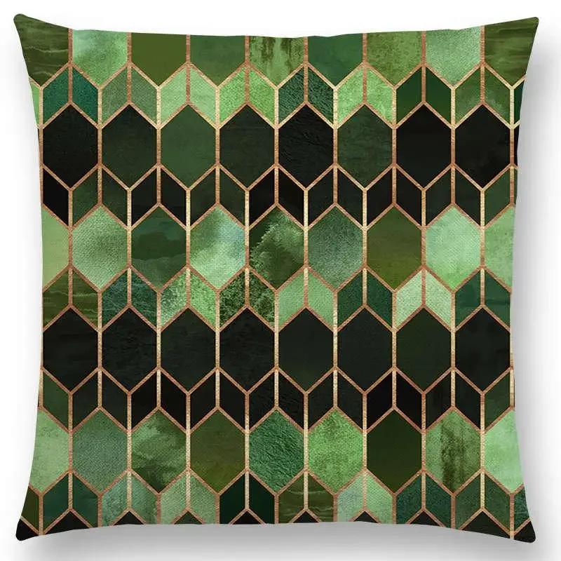 New Colorful Rocks Candy Gems Stained Glass Abstract Blocks Geometric Art Prints Cushion Cover Car Sofa Throw Pillow Case