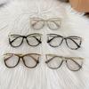 Fashion Personality Ladies Photochromic Glasses Unisex Cat Eye Anti Blue Light Plain Eyeglasses Finished Color Changing Eyewear