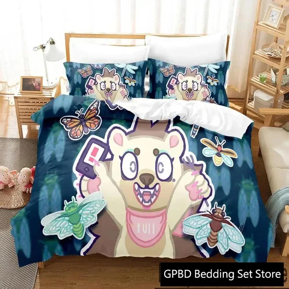 3D Print Game Here Comes Niko Bedding Set Double Twin King Duvet Cover Comforter Pillowcase Boys Girls Adults Bedroom