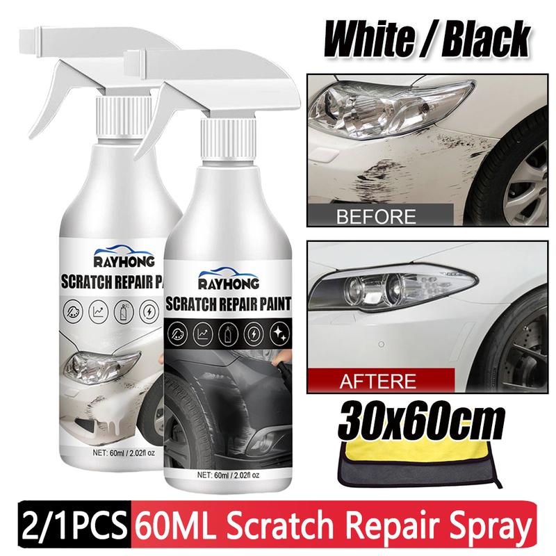60ml Car Scratch Repair Spray Black/White Anti Scratch Coating Paint Care Agent Clean The Dirt Auto Scratch Removal Polishing