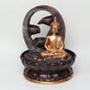 Fonte de Água de Mesa Buda, Fonte de Água de Poliresina para Interior e Exterior com Luzes LED para Decoração de Casa, Peça de Exibição Decorativa, Presentes