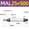 Mini Aluminum Alloy Pneumatic Cylinder - Round, Sizes 16/20/25/32/40 x 25/50/75/100/200