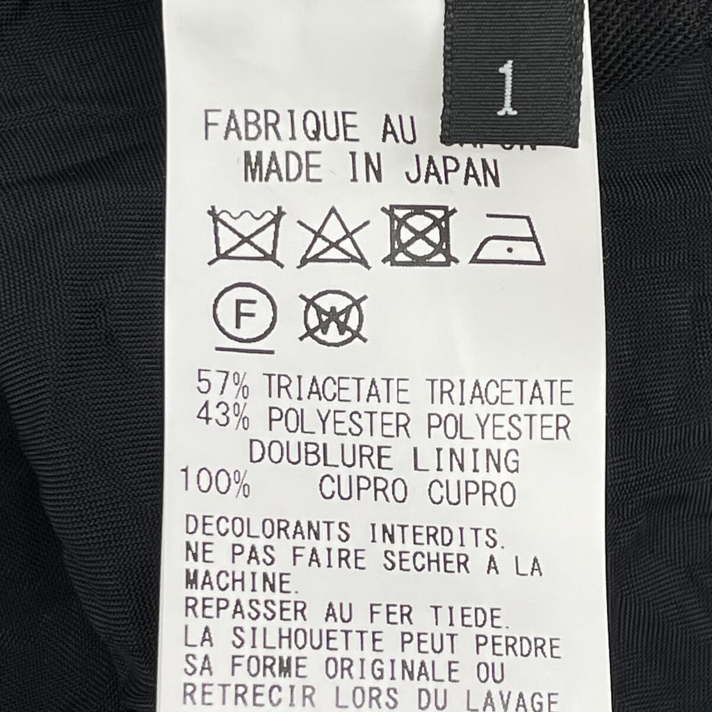 Ground Y Black GA-J02-500 CREPE De CHINE Double Jacket Jacket 1 blackUsed