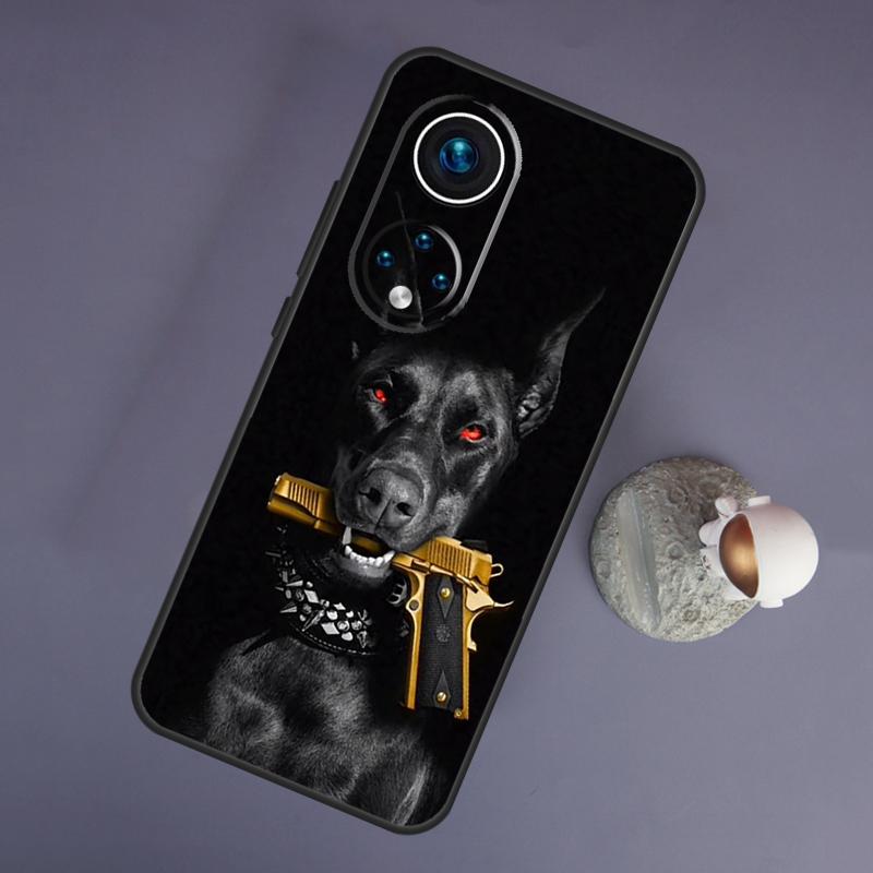 

Животное Доберман Собака для Huawei Honor Magic 5 Lite 70 50 X8 X9 a P20 P30 P40 P50 P60 Pro P Smart Nova 9 5T Чехол Honor Magic5 Lite