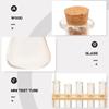 With Wooden Rack Dollhouse Mini Glass Test Tube Set Measuring Cup Miniature Measuring Cup  DIY Toy