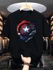 2026 New Captain America Shield Pattern Tshirt Unisexs Fashion Casual ShortSleeved Tshirt Summer Cool Tshirt